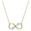 Eternity-hanger met in het laboratorium gekweekte diamanten 0,35 karaat in totaal, gemengde vormen, 14K geelgoud Eternity-hanger met in het laboratorium gekweekte diamanten 0,35 karaat in totaal, gemengde vormen, 14K geelgoud
