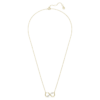 Eternity-hanger met in het laboratorium gekweekte diamanten 0,35 karaat in totaal, gemengde vormen, 14K geelgoud Eternity-hanger met in het laboratorium gekweekte diamanten 0,35 karaat in totaal, gemengde vormen, 14K geelgoud