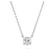 Eternity-hanger met in het laboratorium gekweekte diamanten 0,5 karaat in totaal, ronde vorm, sterlingzilver Eternity-hanger met in het laboratorium gekweekte diamanten 0,5 karaat in totaal, ronde vorm, sterlingzilver