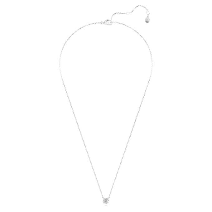 Eternity-hanger met in het laboratorium gekweekte diamanten 0,5 karaat in totaal, ronde vorm, sterlingzilver Eternity-hanger met in het laboratorium gekweekte diamanten 0,5 karaat in totaal, ronde vorm, sterlingzilver