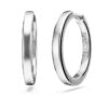Eternity-hoepeloorbellen met in het laboratorium gekweekte diamanten 0,56 karaat in totaal, ronde vorm, sterlingzilver Eternity-hoepeloorbellen met in het laboratorium gekweekte diamanten 0,56 karaat in totaal, ronde vorm, sterlingzilver