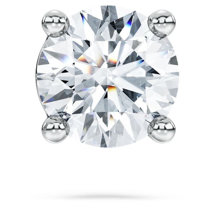 Eternity-oorbellen met in het laboratorium gekweekte diamanten 0,5 ct totaal, enkel, ronde vorm, 14K witgoud Eternity-oorbellen met in het laboratorium gekweekte diamanten 0,5 ct totaal, enkel, ronde vorm, 14K witgoud