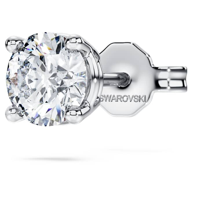 Eternity-oorbellen met in het laboratorium gekweekte diamanten 0,5 ct totaal, enkel, ronde vorm, 14K witgoud Eternity-oorbellen met in het laboratorium gekweekte diamanten 0,5 ct totaal, enkel, ronde vorm, 14K witgoud