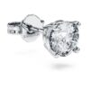 Eternity-oorbellen met in het laboratorium gekweekte diamanten 0,5 ct totaal, enkel, ronde vorm, 14K witgoud Eternity-oorbellen met in het laboratorium gekweekte diamanten 0,5 ct totaal, enkel, ronde vorm, 14K witgoud