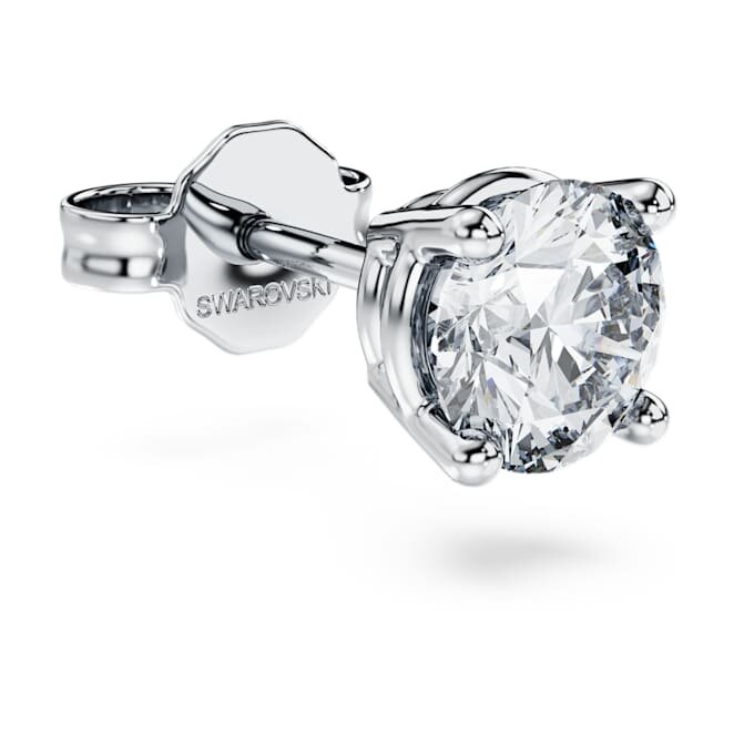 Eternity-oorbellen met in het laboratorium gekweekte diamanten 0,5 ct totaal, enkel, ronde vorm, 14K witgoud Eternity-oorbellen met in het laboratorium gekweekte diamanten 0,5 ct totaal, enkel, ronde vorm, 14K witgoud