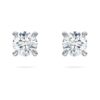 Eternity-oorbellen met in het laboratorium gekweekte diamanten 0,52 ct in totaal, ronde vorm, sterlingzilver Eternity-oorbellen met in het laboratorium gekweekte diamanten 0,52 ct in totaal, ronde vorm, sterlingzilver