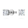 Eternity-oorbellen met in het laboratorium gekweekte diamanten 0,52 ct in totaal, ronde vorm, sterlingzilver Eternity-oorbellen met in het laboratorium gekweekte diamanten 0,52 ct in totaal, ronde vorm, sterlingzilver