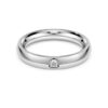 Eternity-ring met in het laboratorium gekweekte diamanten 0,05 karaat in totaal, ronde vorm, 14-karaats witgoud Eternity-ring met in het laboratorium gekweekte diamanten 0,05 karaat in totaal, ronde vorm, 14-karaats witgoud