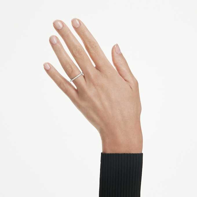 Eternity-ring met in het laboratorium gekweekte diamanten 0,2 ct in totaal, ronde vorm, 14K witgoud Eternity-ring met in het laboratorium gekweekte diamanten 0,2 ct in totaal, ronde vorm, 14K witgoud