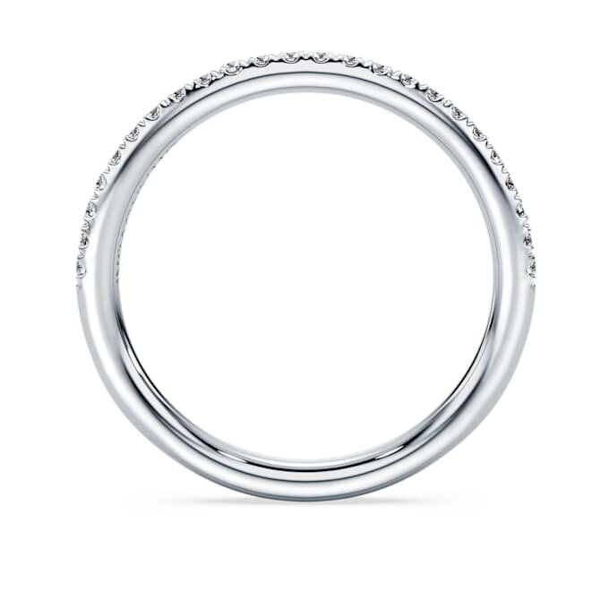 Eternity-ring met in het laboratorium gekweekte diamanten 0,2 ct in totaal, ronde vorm, 14K witgoud Eternity-ring met in het laboratorium gekweekte diamanten 0,2 ct in totaal, ronde vorm, 14K witgoud