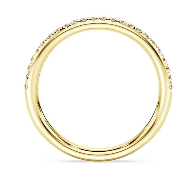 Eternity-ring met in het laboratorium gekweekte diamanten 0,2 karaat in totaal, ronde vorm, 14-karaats geelgoud Eternity-ring met in het laboratorium gekweekte diamanten 0,2 karaat in totaal, ronde vorm, 14-karaats geelgoud