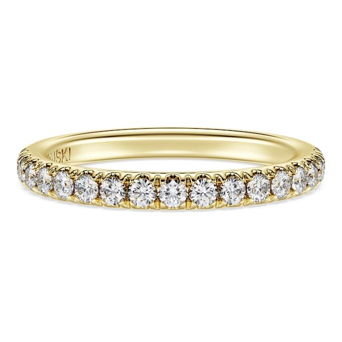Eternity-ring met in het laboratorium gekweekte diamanten 0,4 karaat in totaal, ronde vorm, 14-karaats geelgoud Eternity-ring met in het laboratorium gekweekte diamanten 0,4 karaat in totaal, ronde vorm, 14-karaats geelgoud