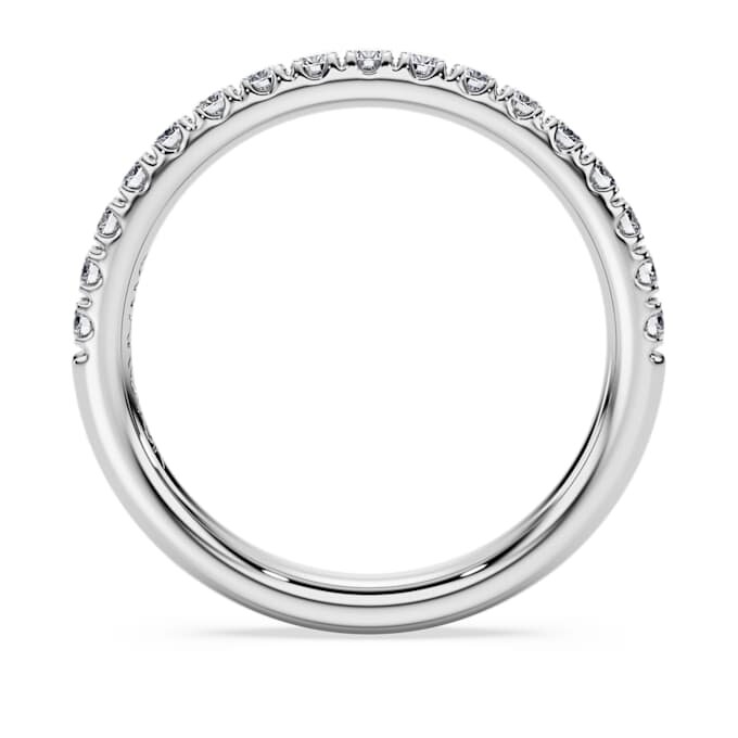 Eternity-ring met in het laboratorium gekweekte diamanten 0,4 karaat in totaal, ronde vorm, 14K witgoud Eternity-ring met in het laboratorium gekweekte diamanten 0,4 karaat in totaal, ronde vorm, 14K witgoud
