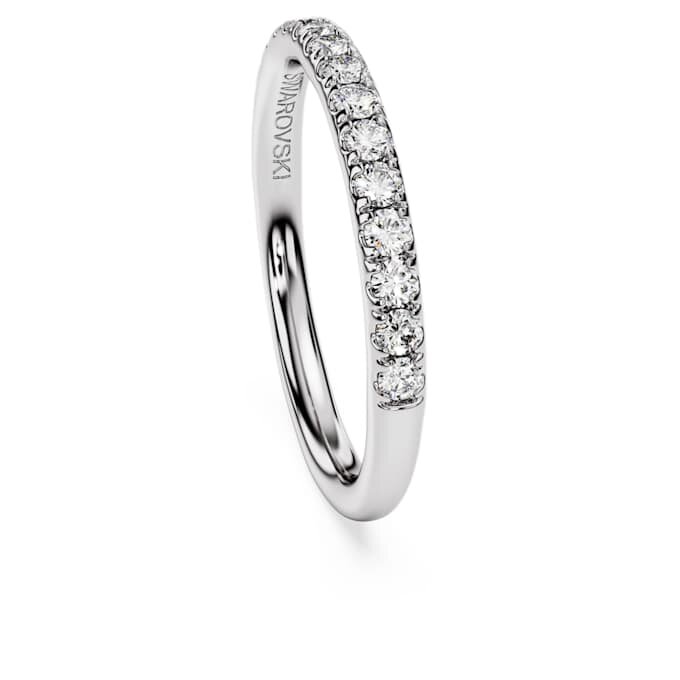 Eternity-ring met in het laboratorium gekweekte diamanten 0,4 karaat in totaal, ronde vorm, sterlingzilver Eternity-ring met in het laboratorium gekweekte diamanten 0,4 karaat in totaal, ronde vorm, sterlingzilver