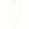 Eternity solitaire hanger met in het laboratorium gekweekte diamanten 1 ct tw, ronde vorm, 14K geelgoud Eternity solitaire hanger met in het laboratorium gekweekte diamanten 1 ct tw, ronde vorm, 14K geelgoud
