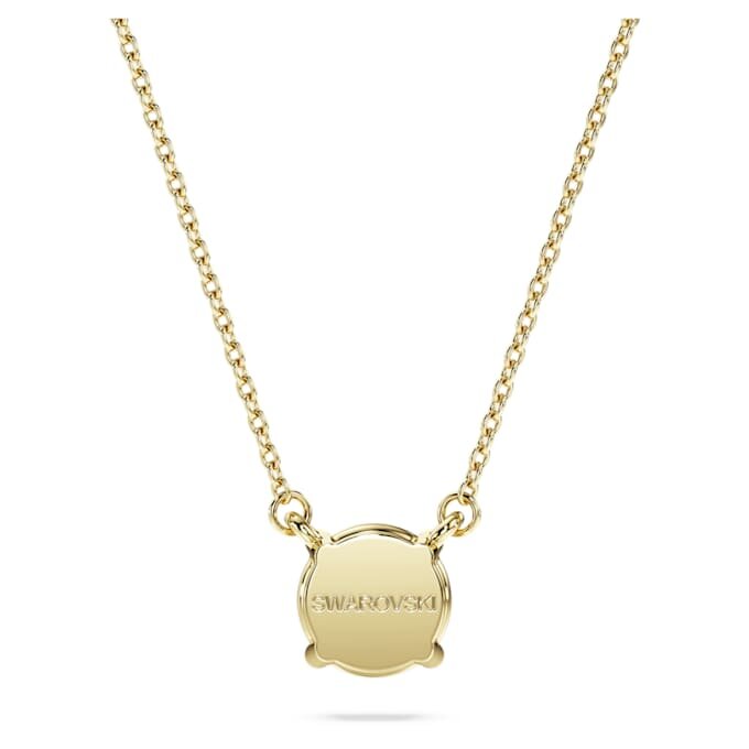 Eternity solitaire hanger met in het laboratorium gekweekte diamanten 1 ct tw, ronde vorm, 14K geelgoud Eternity solitaire hanger met in het laboratorium gekweekte diamanten 1 ct tw, ronde vorm, 14K geelgoud