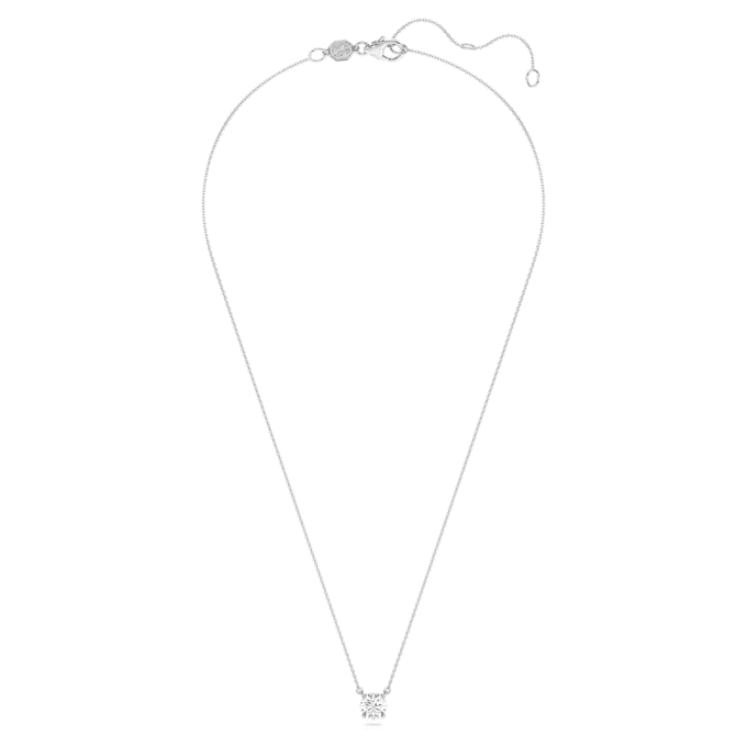 Eternity Solitaire hanger met in het laboratorium gekweekte diamanten 1 Ct Tw, ronde vorm, 14K witgoud Eternity Solitaire hanger met in het laboratorium gekweekte diamanten 1 Ct Tw, ronde vorm, 14K witgoud