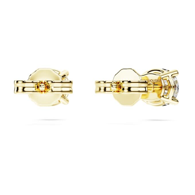 Eternity solitaire oorbellen met in het laboratorium gekweekte diamanten, 1 karaat in totaal, ronde vorm, 14-karaats geelgoud Eternity solitaire oorbellen met in het laboratorium gekweekte diamanten, 1 karaat in totaal, ronde vorm, 14-karaats geelgoud