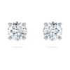 Eternity solitaire oorbellen met in het laboratorium gekweekte diamanten, 1 karaat in totaal, ronde vorm, 14K witgoud Eternity solitaire oorbellen met in het laboratorium gekweekte diamanten, 1 karaat in totaal, ronde vorm, 14K witgoud