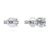 Eternity solitaire oorbellen met in het laboratorium gekweekte diamanten, 1 karaat in totaal, ronde vorm, 14K witgoud Eternity solitaire oorbellen met in het laboratorium gekweekte diamanten, 1 karaat in totaal, ronde vorm, 14K witgoud