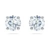Eternity Solitaire oorbellen met in het laboratorium gekweekte diamanten, 2 karaat in totaal, ronde vorm, 14K witgoud Eternity Solitaire oorbellen met in het laboratorium gekweekte diamanten, 2 karaat in totaal, ronde vorm, 14K witgoud