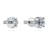 Eternity Solitaire oorbellen met in het laboratorium gekweekte diamanten, 2 karaat in totaal, ronde vorm, 14K witgoud Eternity Solitaire oorbellen met in het laboratorium gekweekte diamanten, 2 karaat in totaal, ronde vorm, 14K witgoud