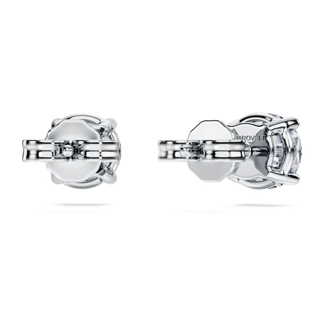 Eternity Solitaire oorbellen met in het laboratorium gekweekte diamanten, 2 karaat in totaal, ronde vorm, 14K witgoud Eternity Solitaire oorbellen met in het laboratorium gekweekte diamanten, 2 karaat in totaal, ronde vorm, 14K witgoud