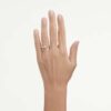 Eternity solitaire ring met in het laboratorium gekweekte diamanten 0,25 karaat in totaal, ronde vorm, sterlingzilver Eternity solitaire ring met in het laboratorium gekweekte diamanten 0,25 karaat in totaal, ronde vorm, sterlingzilver