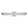 Eternity solitaire ring met in het laboratorium gekweekte diamanten 0,25 karaat in totaal, ronde vorm, sterlingzilver Eternity solitaire ring met in het laboratorium gekweekte diamanten 0,25 karaat in totaal, ronde vorm, sterlingzilver