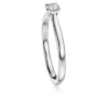 Eternity solitaire ring met in het laboratorium gekweekte diamanten 0,25 karaat in totaal, ronde vorm, sterlingzilver Eternity solitaire ring met in het laboratorium gekweekte diamanten 0,25 karaat in totaal, ronde vorm, sterlingzilver