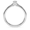 Eternity solitaire ring met in het laboratorium gekweekte diamanten 0,25 karaat in totaal, ronde vorm, sterlingzilver Eternity solitaire ring met in het laboratorium gekweekte diamanten 0,25 karaat in totaal, ronde vorm, sterlingzilver