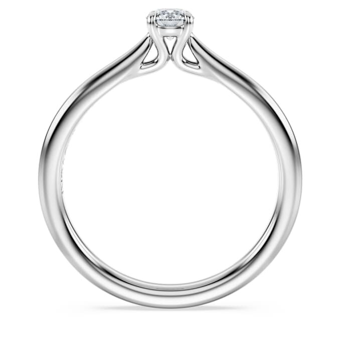 Eternity solitaire ring met in het laboratorium gekweekte diamanten 0,25 karaat in totaal, ronde vorm, sterlingzilver Eternity solitaire ring met in het laboratorium gekweekte diamanten 0,25 karaat in totaal, ronde vorm, sterlingzilver