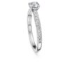 Eternity solitaire ring met in het laboratorium gekweekte diamanten 0,7 karaat in totaal, ronde vorm, 14-karaats witgoud Eternity solitaire ring met in het laboratorium gekweekte diamanten 0,7 karaat in totaal, ronde vorm, 14-karaats witgoud