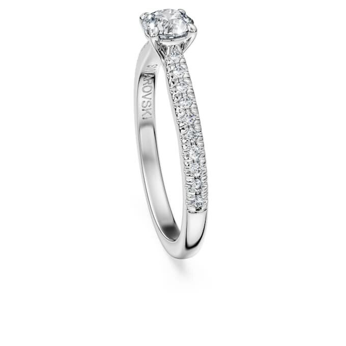 Eternity solitaire ring met in het laboratorium gekweekte diamanten 0,7 karaat in totaal, ronde vorm, 14-karaats witgoud Eternity solitaire ring met in het laboratorium gekweekte diamanten 0,7 karaat in totaal, ronde vorm, 14-karaats witgoud