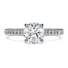 Eternity solitaire ring met in het laboratorium gekweekte diamanten 1,2 ct in totaal, ronde vorm, 14K witgoud Eternity solitaire ring met in het laboratorium gekweekte diamanten 1,2 ct in totaal, ronde vorm, 14K witgoud