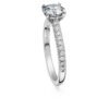 Eternity solitaire ring met in het laboratorium gekweekte diamanten 1,2 ct in totaal, ronde vorm, 14K witgoud Eternity solitaire ring met in het laboratorium gekweekte diamanten 1,2 ct in totaal, ronde vorm, 14K witgoud
