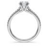 Eternity solitaire ring met in het laboratorium gekweekte diamanten 1,2 ct in totaal, ronde vorm, 14K witgoud Eternity solitaire ring met in het laboratorium gekweekte diamanten 1,2 ct in totaal, ronde vorm, 14K witgoud