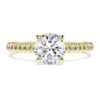 Eternity solitaire ring met in het laboratorium gekweekte diamanten 1,2 karaat in totaal, ronde vorm, 14-karaats geelgoud Eternity solitaire ring met in het laboratorium gekweekte diamanten 1,2 karaat in totaal, ronde vorm, 14-karaats geelgoud