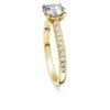 Eternity solitaire ring met in het laboratorium gekweekte diamanten 1,2 karaat in totaal, ronde vorm, 14-karaats geelgoud Eternity solitaire ring met in het laboratorium gekweekte diamanten 1,2 karaat in totaal, ronde vorm, 14-karaats geelgoud