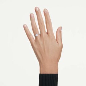 Eternity solitaire ring met in het laboratorium gekweekte diamanten 1,7 karaat in totaal, ronde vorm, 14-karaats witgoud Eternity solitaire ring met in het laboratorium gekweekte diamanten 1,7 karaat in totaal, ronde vorm, 14-karaats witgoud