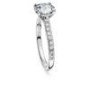 Eternity solitaire ring met in het laboratorium gekweekte diamanten 1,7 karaat in totaal, ronde vorm, 14-karaats witgoud Eternity solitaire ring met in het laboratorium gekweekte diamanten 1,7 karaat in totaal, ronde vorm, 14-karaats witgoud
