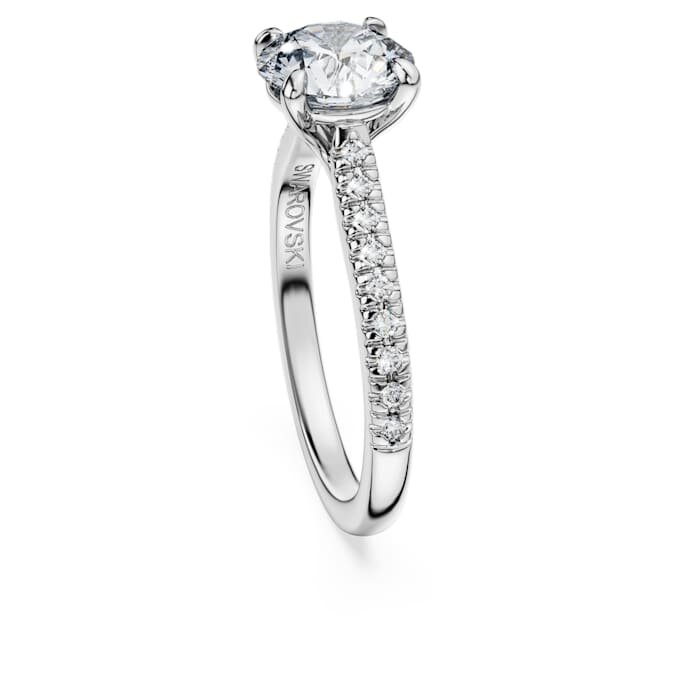 Eternity solitaire ring met in het laboratorium gekweekte diamanten 1,7 karaat in totaal, ronde vorm, 14-karaats witgoud Eternity solitaire ring met in het laboratorium gekweekte diamanten 1,7 karaat in totaal, ronde vorm, 14-karaats witgoud