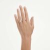 Eternity solitaire ring met in het laboratorium gekweekte diamanten 1 ct (totaal), peervorm, 14K witgoud