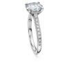 Eternity solitaire ring met in het laboratorium gekweekte diamanten 2,2 ct in totaal, ronde vorm, 14K witgoud Eternity solitaire ring met in het laboratorium gekweekte diamanten 2,2 ct in totaal, ronde vorm, 14K witgoud