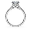 Eternity solitaire ring met in het laboratorium gekweekte diamanten 2,2 ct in totaal, ronde vorm, 14K witgoud Eternity solitaire ring met in het laboratorium gekweekte diamanten 2,2 ct in totaal, ronde vorm, 14K witgoud