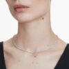 Eternity-tennisketting met in het laboratorium gekweekte diamanten, 3 karaat in totaal, ronde vorm, 14K witgoud Eternity-tennisketting met in het laboratorium gekweekte diamanten, 3 karaat in totaal, ronde vorm, 14K witgoud