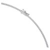 Eternity-tennisketting met in het laboratorium gekweekte diamanten, 3 karaat in totaal, ronde vorm, 14K witgoud Eternity-tennisketting met in het laboratorium gekweekte diamanten, 3 karaat in totaal, ronde vorm, 14K witgoud