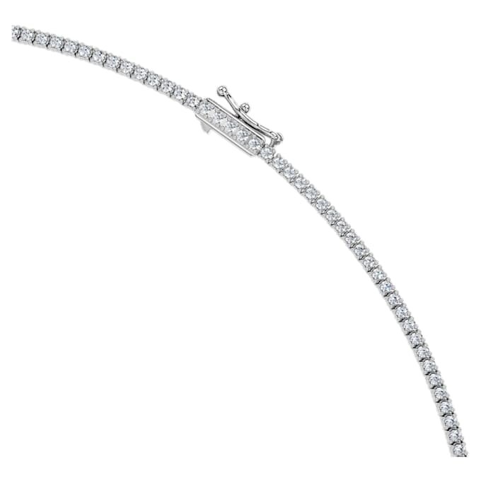 Eternity-tennisketting met in het laboratorium gekweekte diamanten, 3 karaat in totaal, ronde vorm, 14K witgoud Eternity-tennisketting met in het laboratorium gekweekte diamanten, 3 karaat in totaal, ronde vorm, 14K witgoud