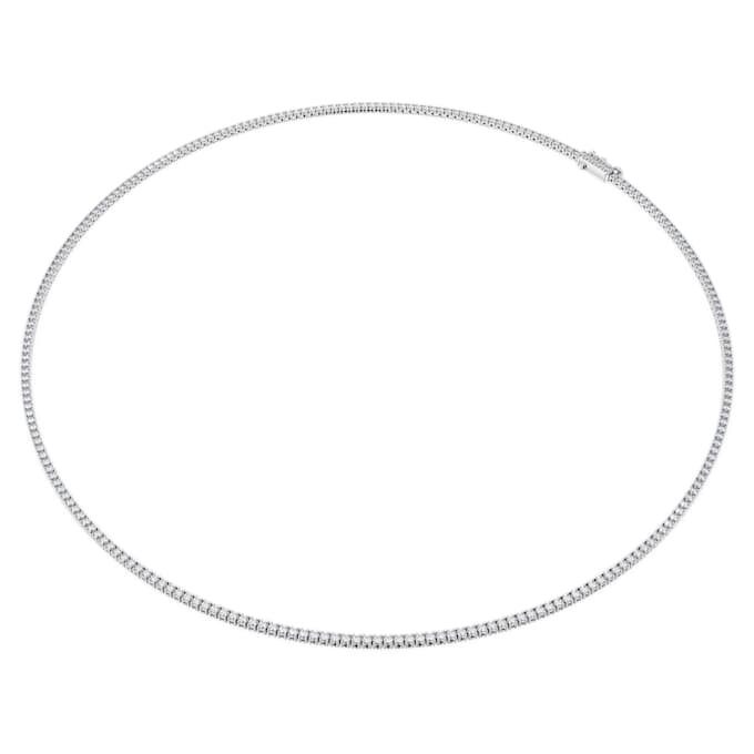 Eternity-tennisketting met in het laboratorium gekweekte diamanten, 3 karaat in totaal, ronde vorm, 14K witgoud Eternity-tennisketting met in het laboratorium gekweekte diamanten, 3 karaat in totaal, ronde vorm, 14K witgoud