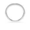 Eternity V-bandring met in het laboratorium gekweekte diamanten, 0,25 karaat in totaal, ronde vorm, 14K witgoud Eternity V-bandring met in het laboratorium gekweekte diamanten, 0,25 karaat in totaal, ronde vorm, 14K witgoud